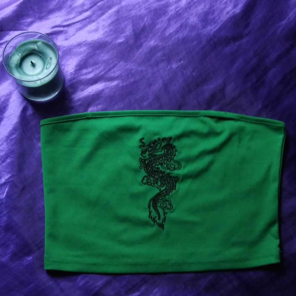 Stretchy Dragon Tube Top (S)